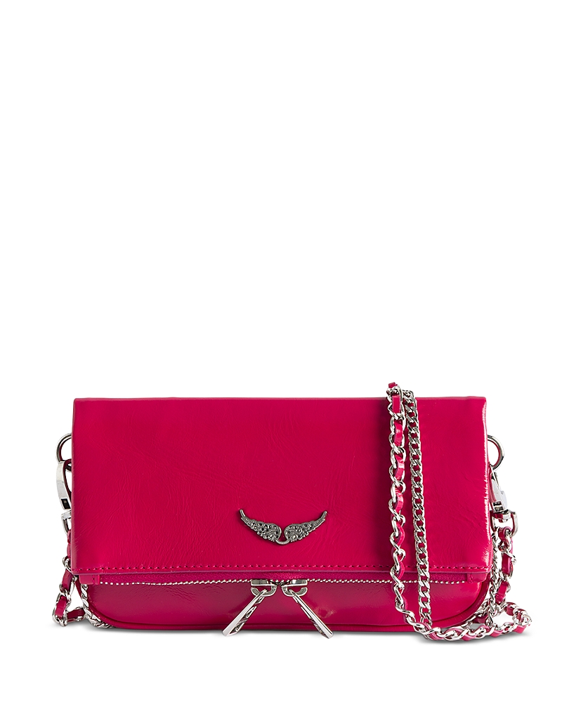 Zadig & Voltaire Rock Nano Vintage Patent Leather Clutch