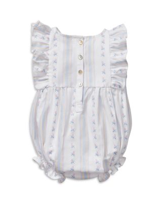 Girls' Ruffled Romper in Cottage Stripe - Baby