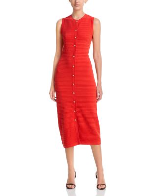 Alessandra Button Front Midi Dress