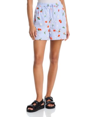 Embroidered Embellished Shorts