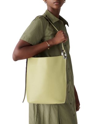 Halo Leather Bucket Bag