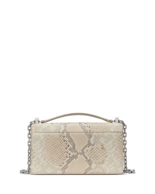 Deco Mini Snake Embossed Leather Crossbody