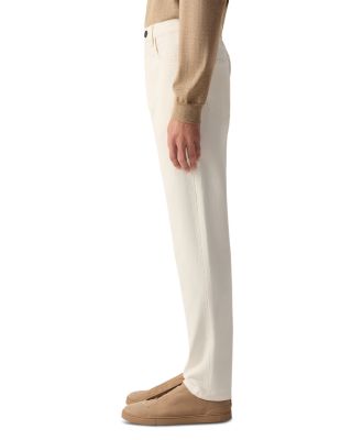 Slim Fit Stone Washed Cotton Roccia Jeans in White