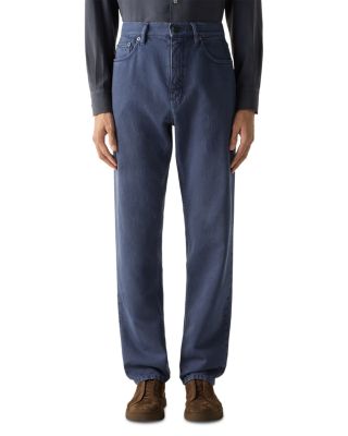 Slim Fit Cotton Roccia Jeans in Dark Indigo Blue