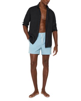Plain 4.9" Drawstring Swim Shorts