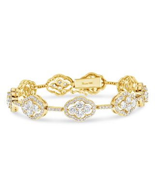 18K Yellow Gold Diamond Maison Bracelet