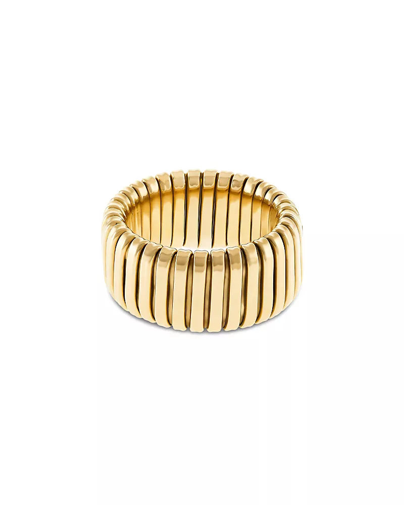 Alberto Milani 18K Yellow Gold Via Bagutta Tubogas Ring