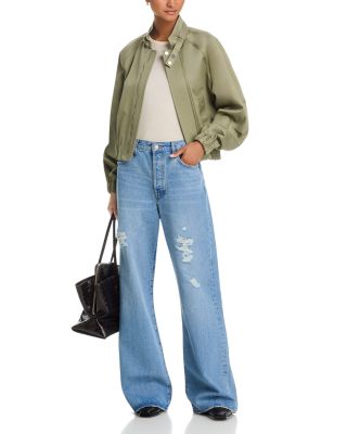 The Loose High Rise Low Slung Wide Leg Jeans in Sundrop