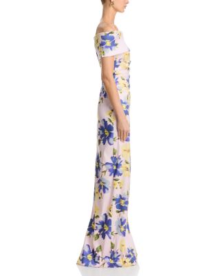  Mikado Print Gown 