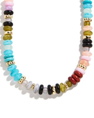 Mariel Semi Precious Stone Beaded Necklace, 17-20"