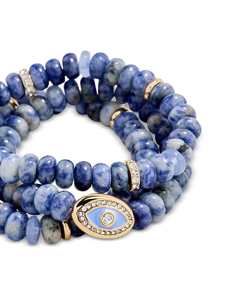 Baublebar Energy Aligned Evil Eye Stone Bracelet Set