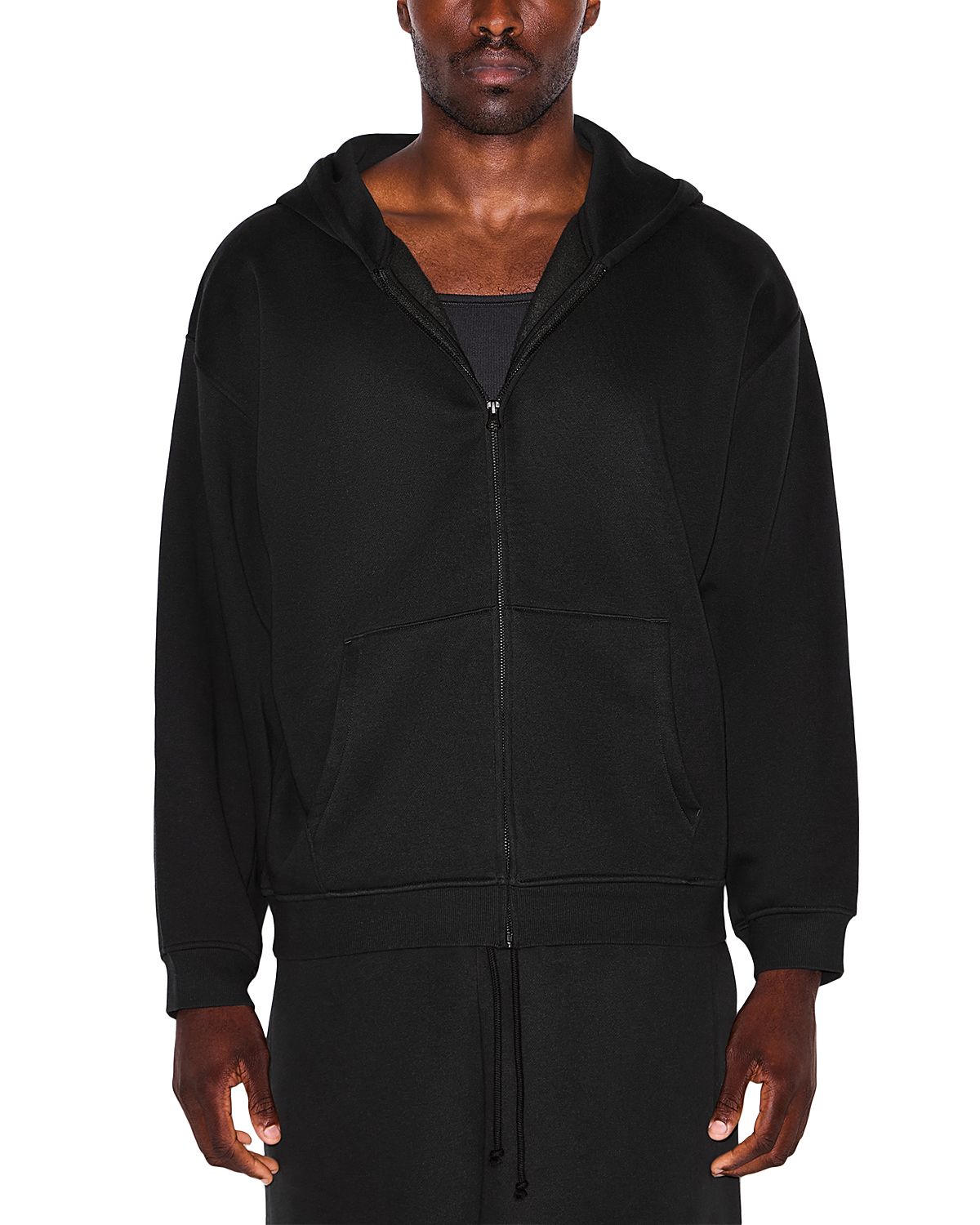 Skims Relaxed Fit Zip Up Hoodie