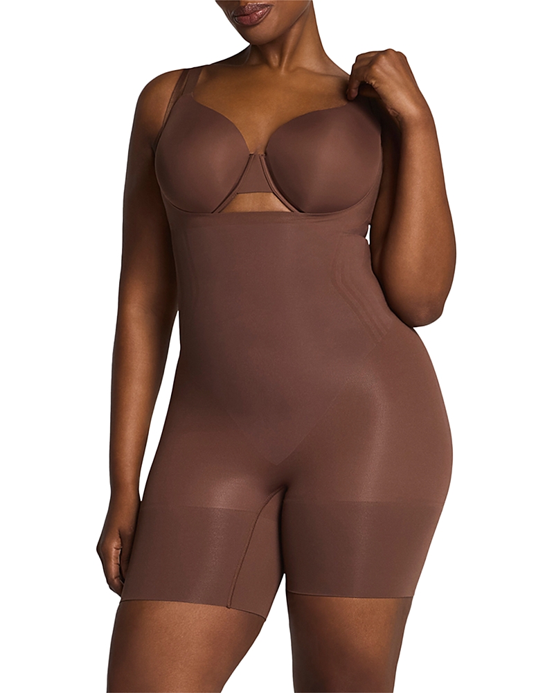 Spanx SPANXsculpt Go Figure Open Bust Mid Thigh Bodysuit