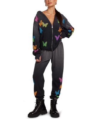 Hezly Tanzy Neon Stud Butterflies Jogger