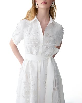 Embroidered Shirt Dress