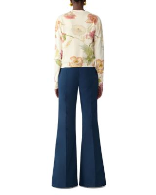 Printed Cardigan Sweater