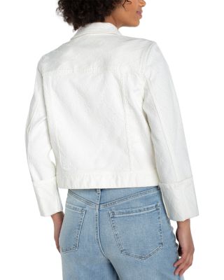 Bracelet Length Cuffed Sleeve Cropped Jacket