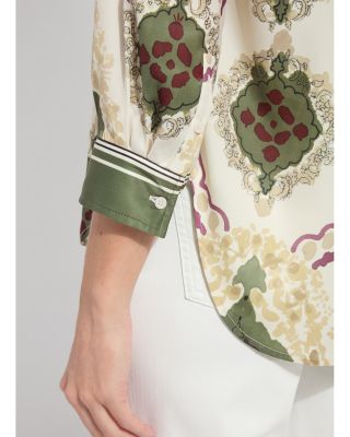 Ishani Roll Tab Printed Shirt