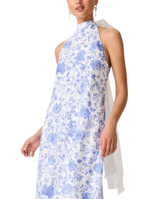 Elin Floral Halter Gown