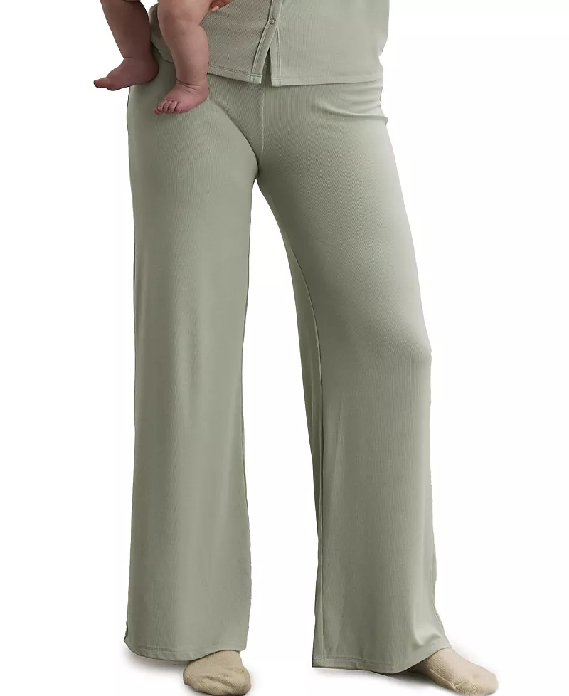 Hatch Collection The Softest Rib Over Under Relaxed Pant
