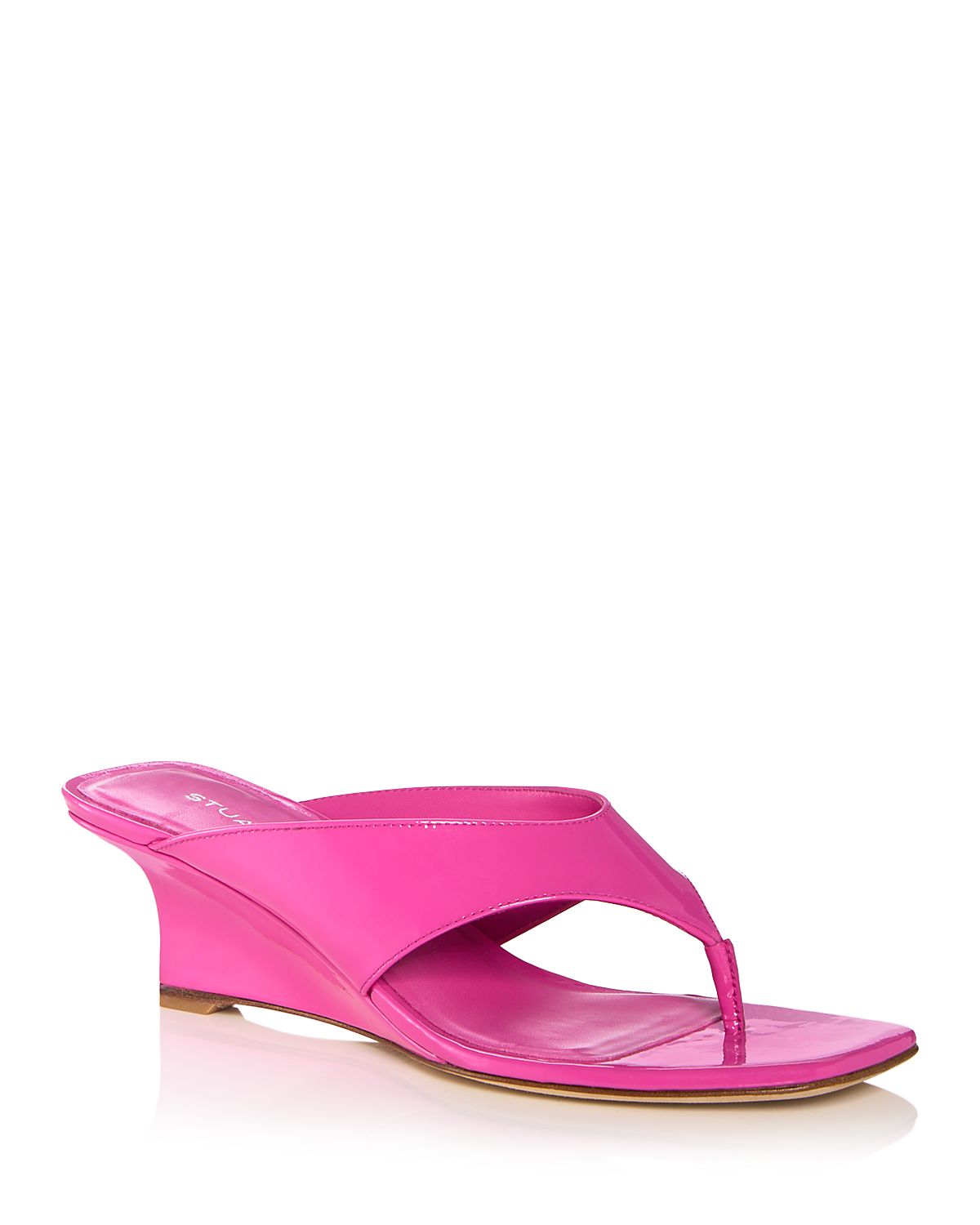 Stuart Weitzman Women's Vinnie Thong Wedge Sandals