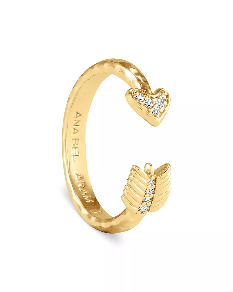 Anabel Aram Heart Arrow Ring