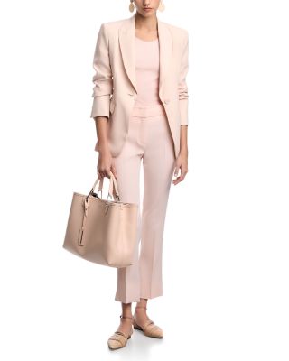 Stretch Jersey Geometric Jacquard Top