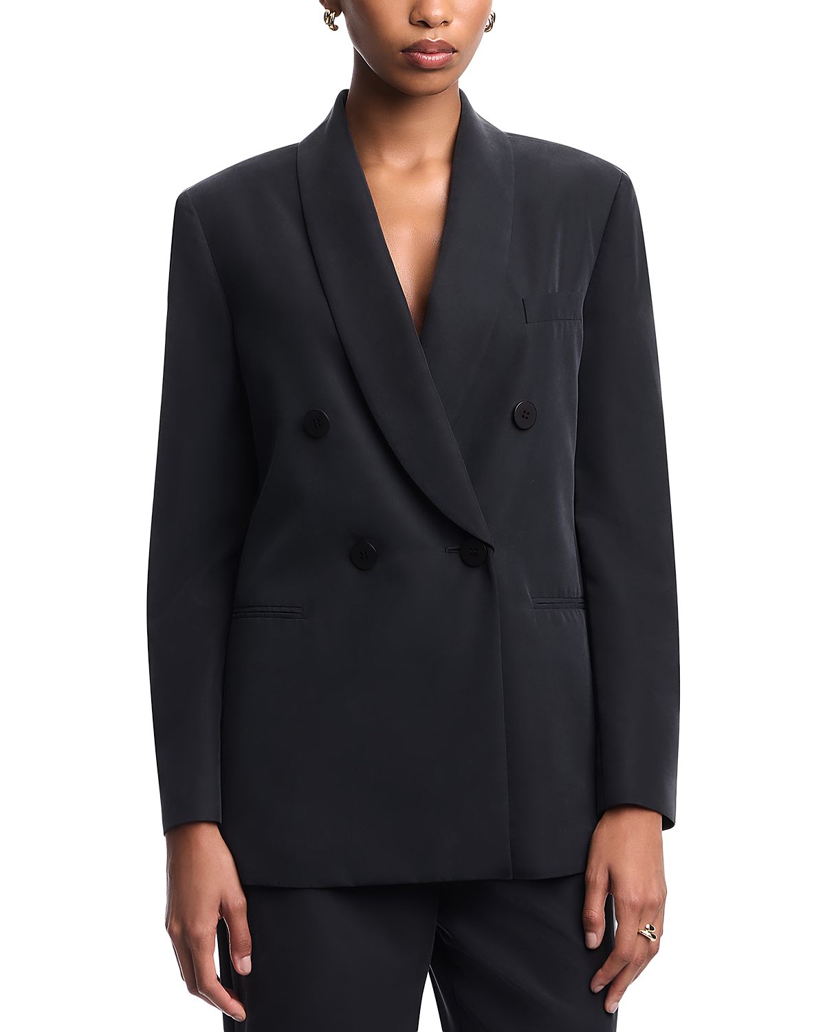 Emporio Armani Double Breasted Shawl Lapel Blazer