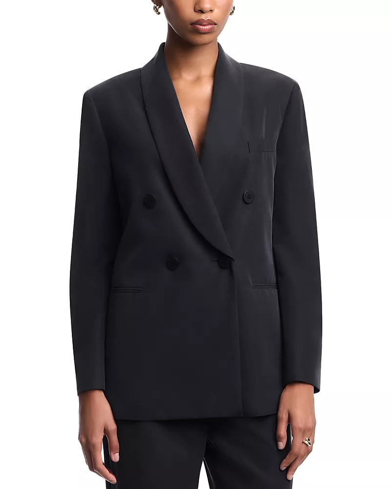 Emporio Armani Double Breasted Shawl Lapel Blazer