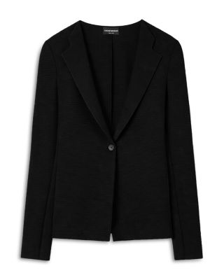 Ribbed Jersey Blazer