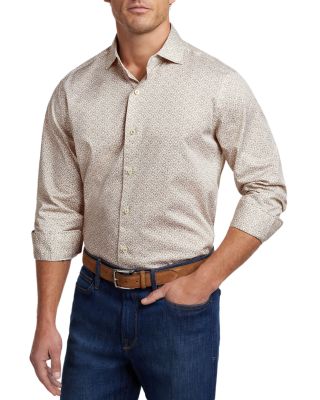 Micro Paisley Print Shirt