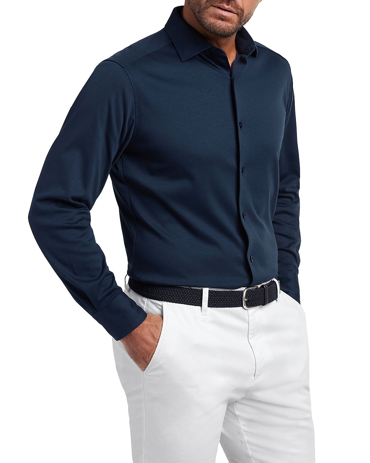 David Donahue Cotton Knit Shirt