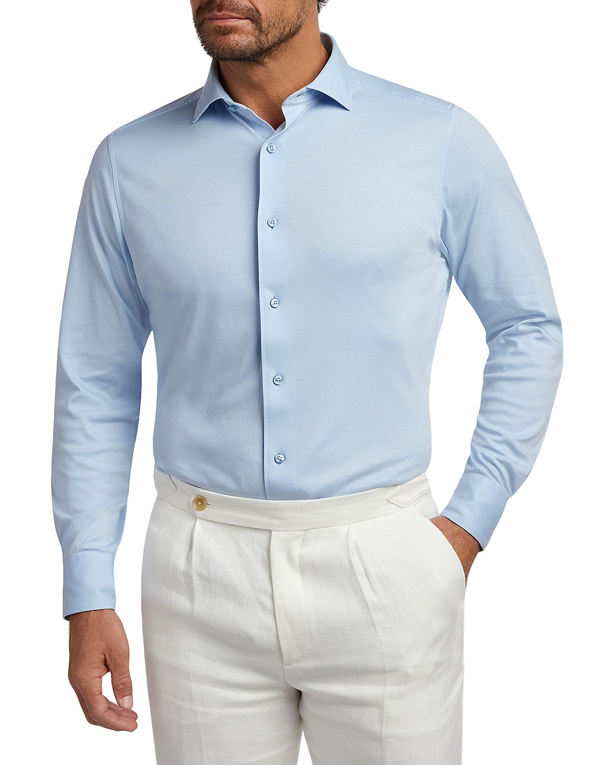 David Donahue Cotton Knit Shirt