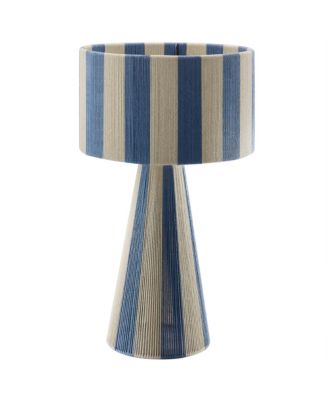 Renae Handwoven Cotton Thread Striped Table Lamp