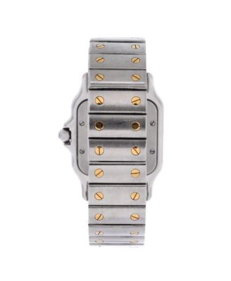 Santos de Cartier Galbee Quartz Watch in Stainless Steel and Gold 29mm