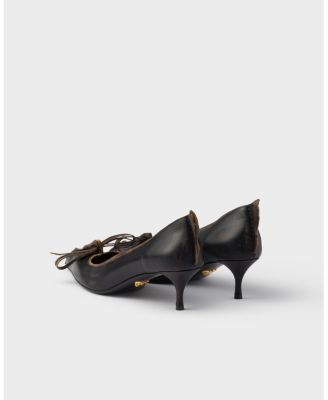  Women's Antiqued Leather Pumps
