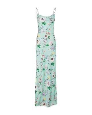 Floral Chain Strap Maxi Dress