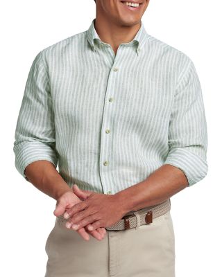 Linen Stripe Sport Shirt