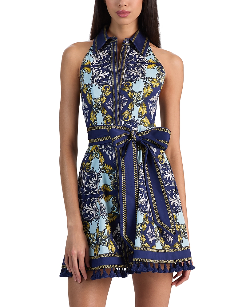 Alice and Olivia Lucy Sleeveless Mini Shirtdress