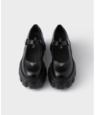  Women's Brushed Leather Monolith Mary Janes