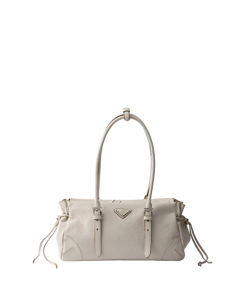 Prada Bonnie Medium Antiqued Leather Tote Bag