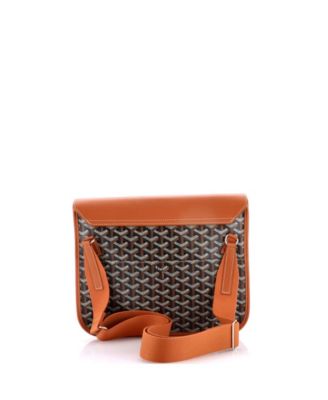 Coursier Messenger Bag Coated Canvas and Leather