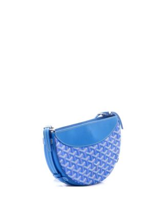 Hirondelle Shoulder Bag Coated Canvas and Leather