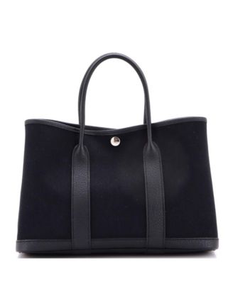 30 Garden Party Tote Toile and Leather