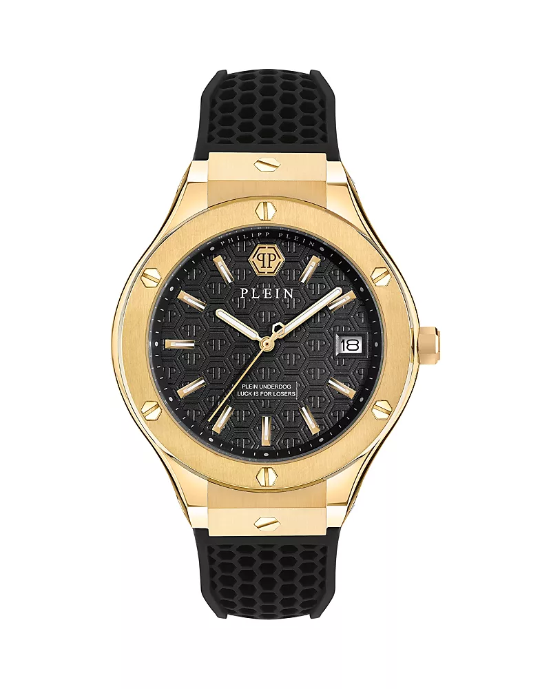 Philipp Plein Underdog Silicone Strap Watch, 44mm