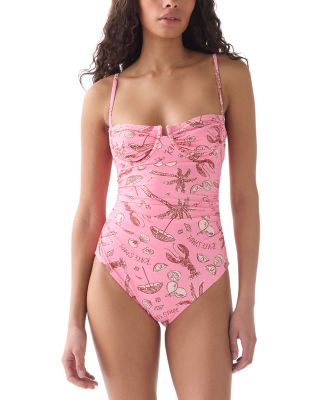 Ruched One Piece Swimsuit
