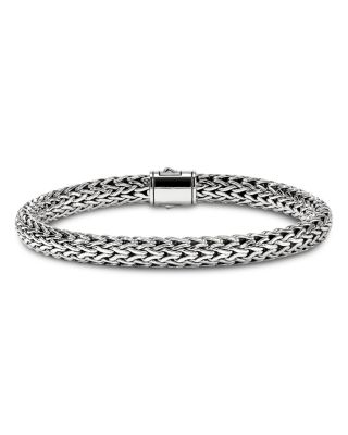 Sterling Silver Icon Woven Link Bracelet, 6.5mm