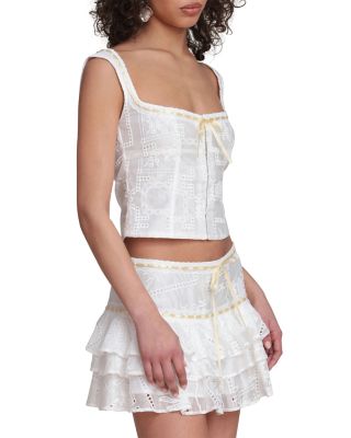 Embroidered Corset Top