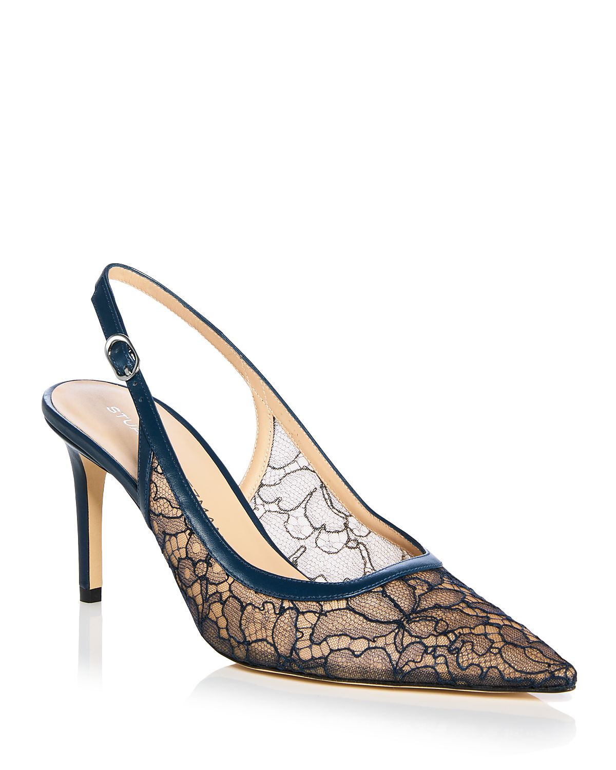 Stuart Weitzman Women's Stuart Power 75 Slingback Pumps