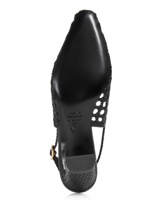 Women's Stassi 50 Woven Slingback Pumps